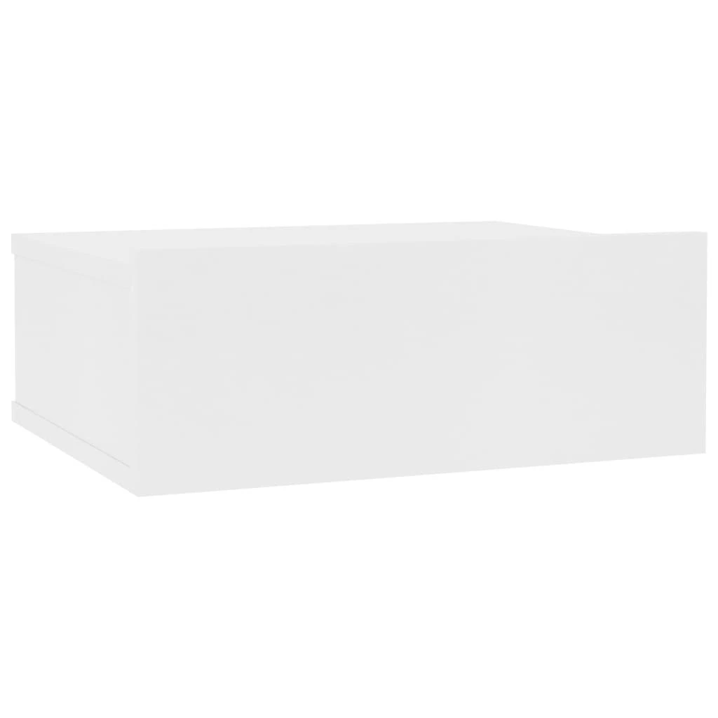 Pakabinamas naktinis staliukas, baltas, 40x30x15cm, mediena