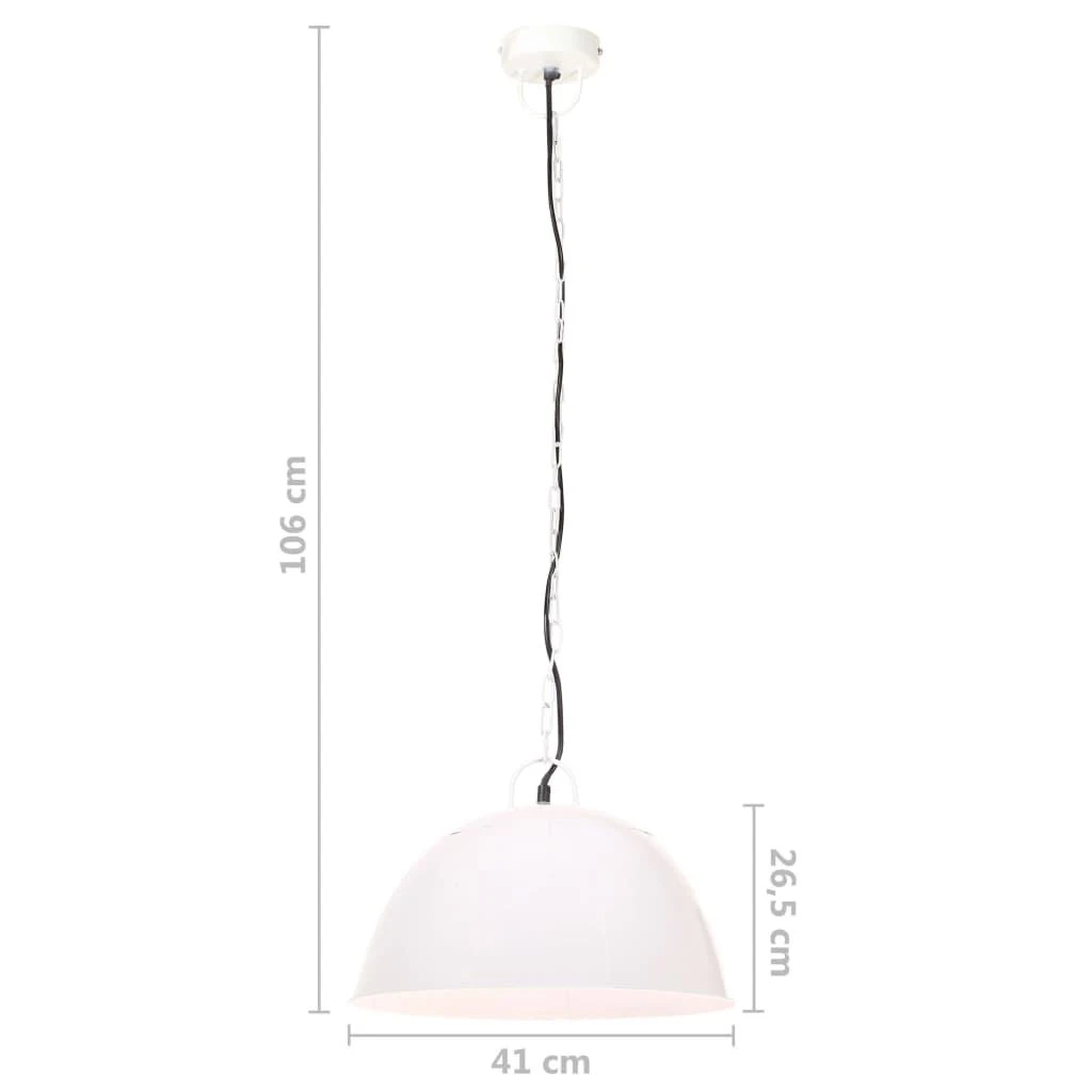 Pakabinamas šviestuvas, baltas, 41cm, 25W, apskritas, E27