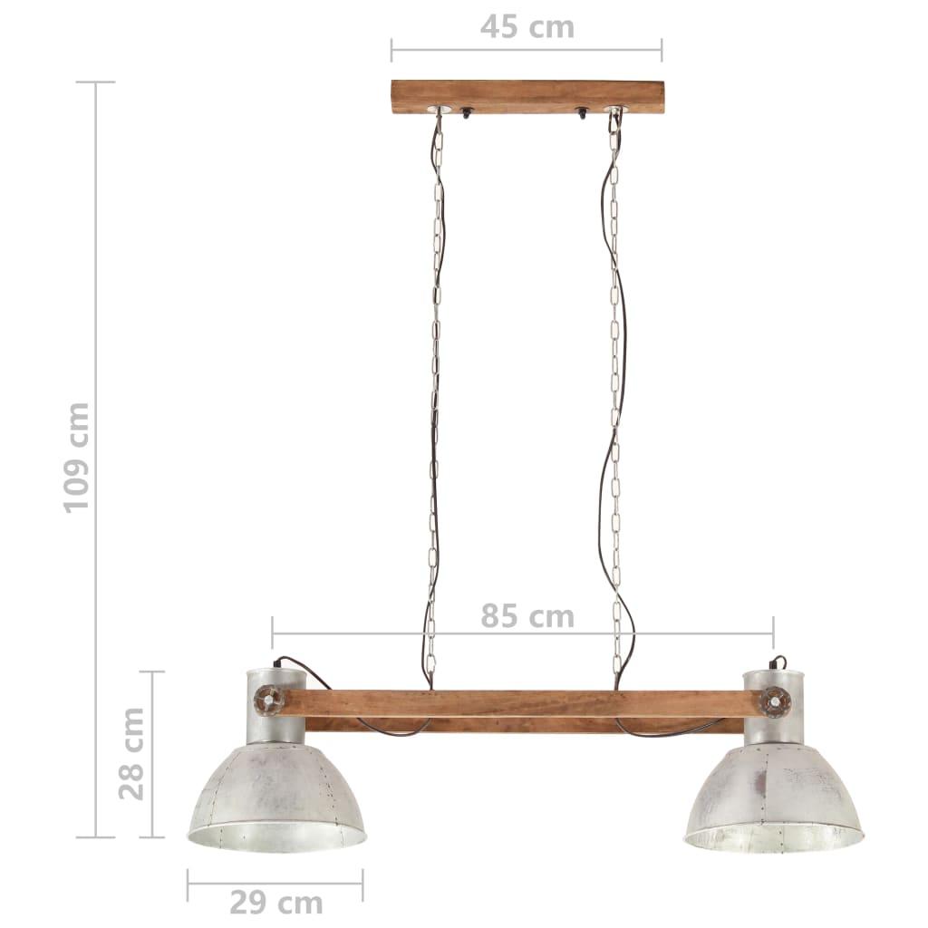 Pakabinamas šviestuvas, sidabrinis, 109cm, 25W, E27