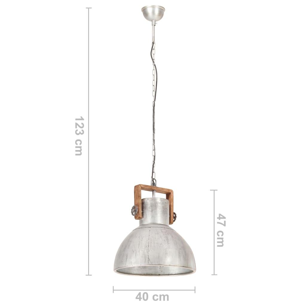 Pakabinamas šviestuvas, sidabrinis, 40cm, 25W, apskritas, E27