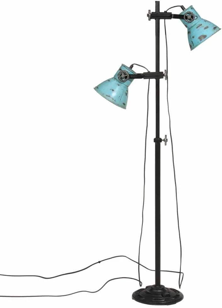 Pakabinamas šviestuvas Toršeras, baltintos mėlynos spalvos, 25x25x90/160cm, 25W, E27