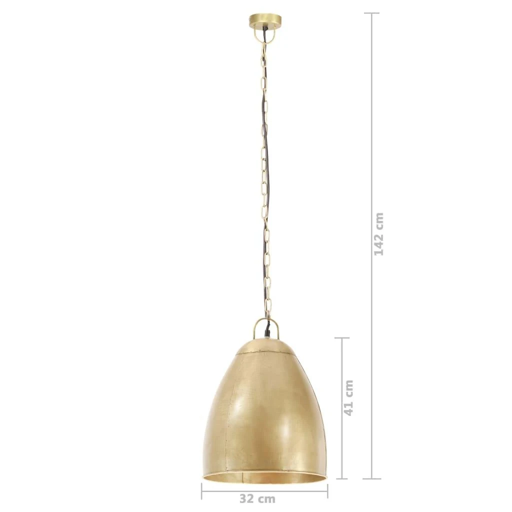 Pakabinamas šviestuvas, žalvario, 32cm, 25W, apskritas, E27