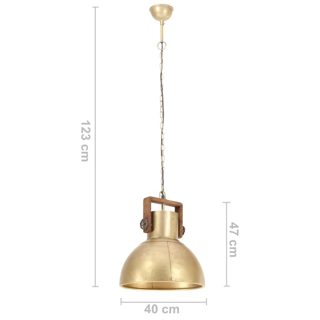 Pakabinamas šviestuvas, žalvario, 40cm, 25W, apskritas, E27