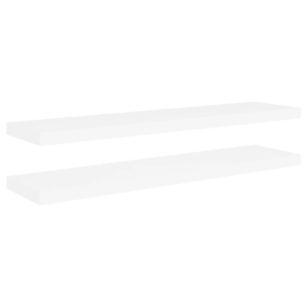 Pakabinamos lentynos, 2vnt., ąžuolo/baltos, 90x23,5x3,8cm, MDF