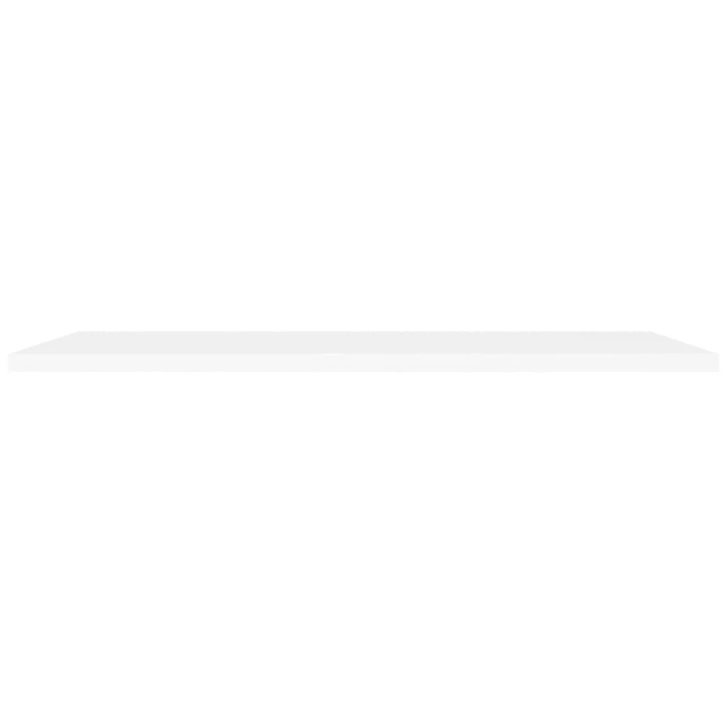 Pakabinamos lentynos, 2vnt., baltos, 120x23,5x3,8cm, MDF