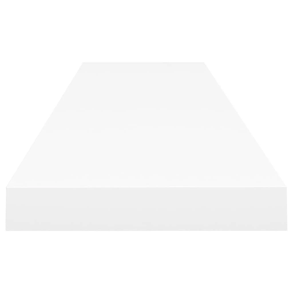 Pakabinamos lentynos, 2vnt., baltos, 120x23,5x3,8cm, MDF