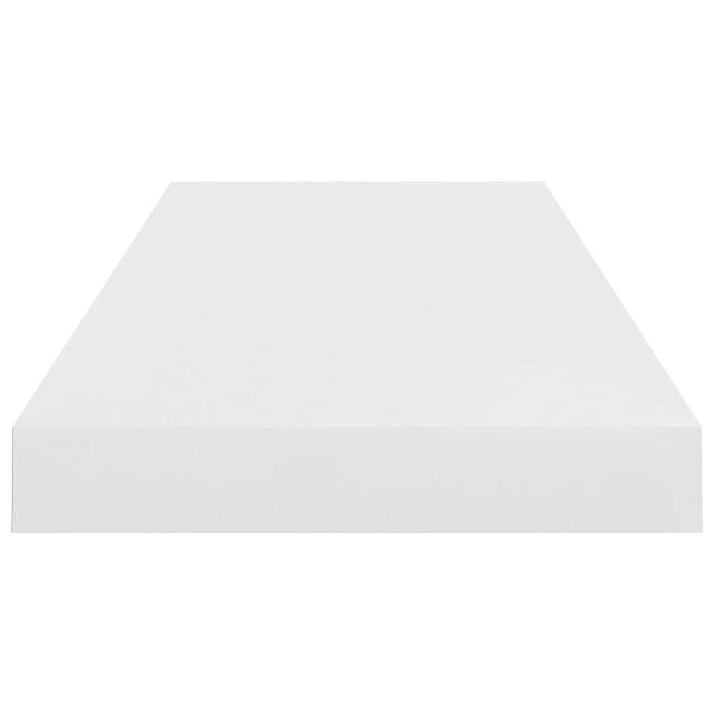 Pakabinamos lentynos, 2vnt., baltos, 60x23,5x3,8cm, MDF
