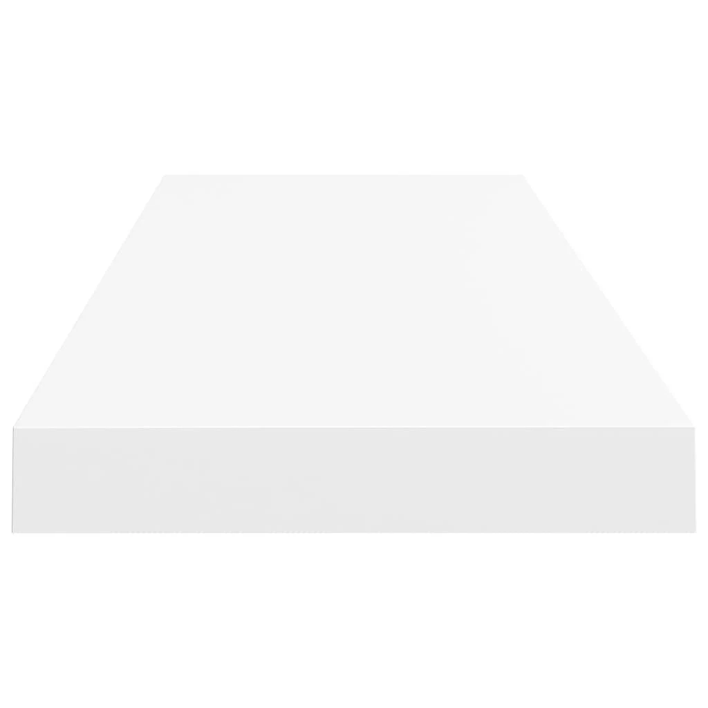 Pakabinamos lentynos, 2vnt., baltos, 80x23,5x3,8cm, MDF