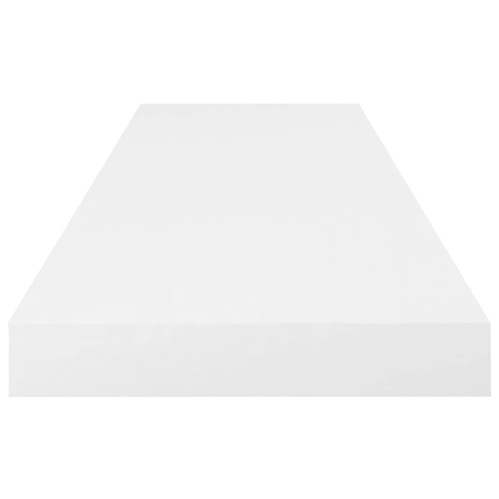 Pakabinamos lentynos, 2vnt., baltos, 80x23,5x3,8cm, MDF
