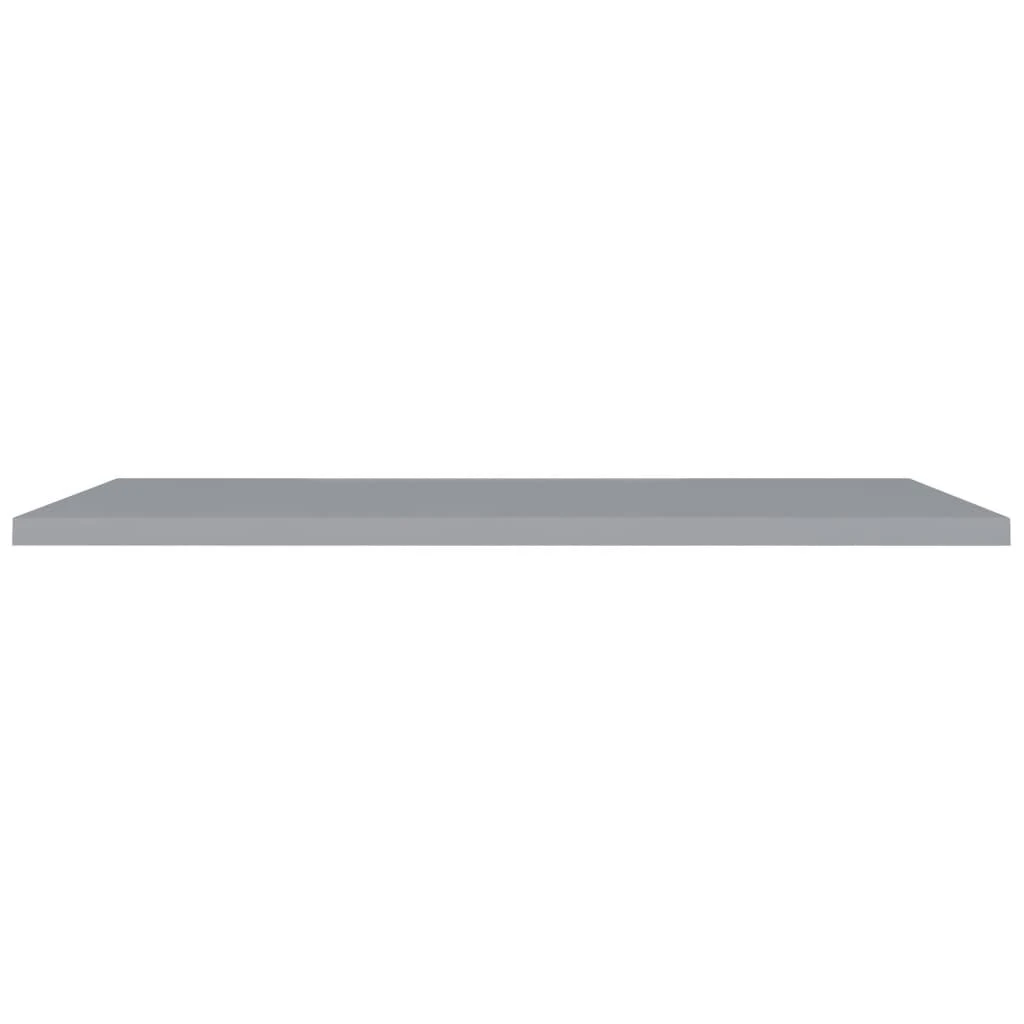 Pakabinamos lentynos, 2vnt., pilkos, 120x23,5x3,8cm, MDF