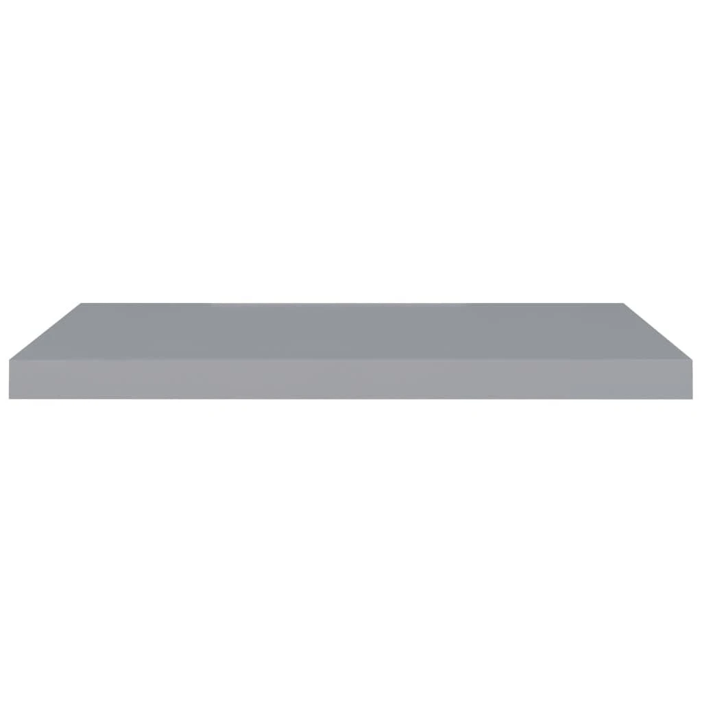 Pakabinamos lentynos, 2vnt., pilkos, 80x23,5x3,8cm, MDF