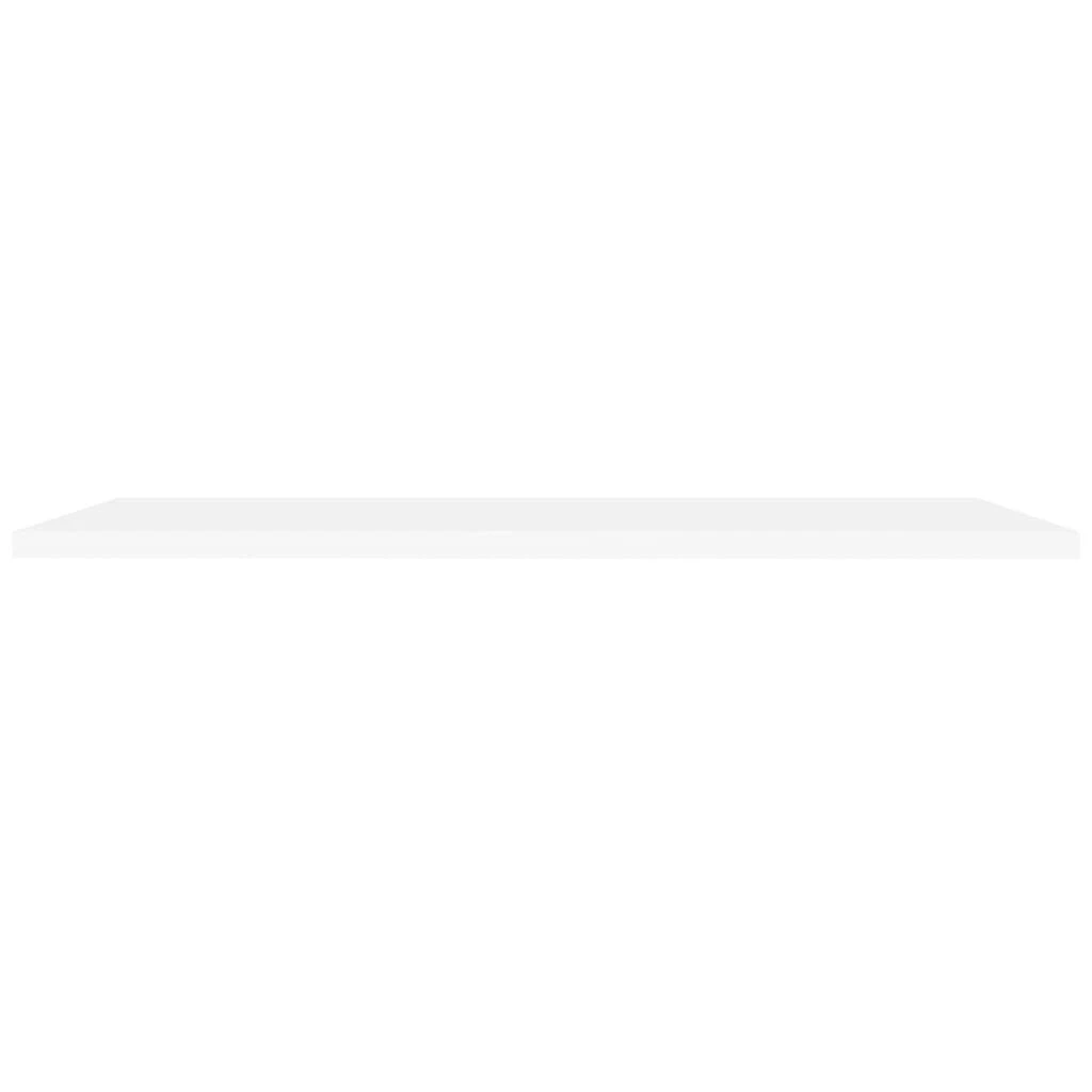 Pakabinamos lentynos, 4vnt., baltos, 120x23,5x3,8cm, MDF