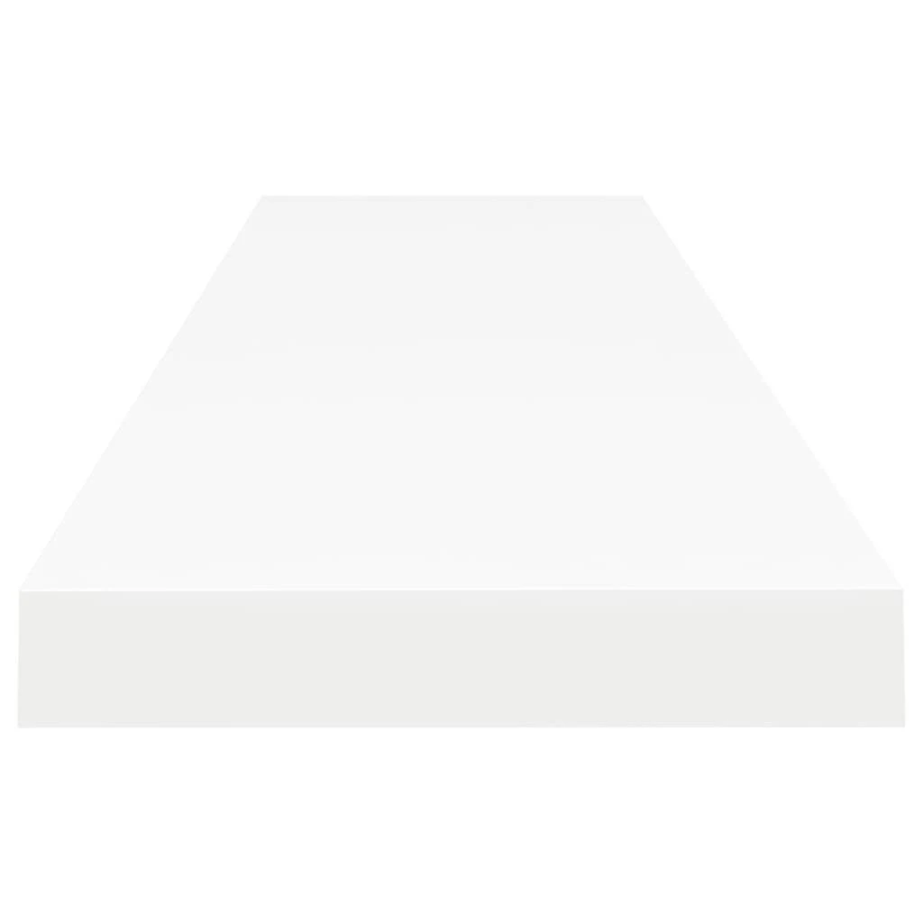 Pakabinamos lentynos, 4vnt., baltos, 120x23,5x3,8cm, MDF