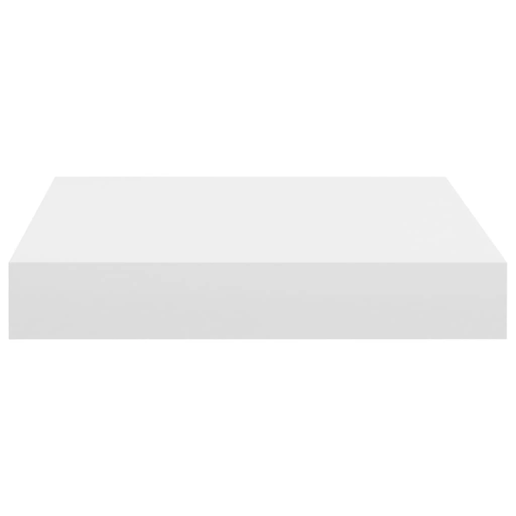 Pakabinamos lentynos, 4vnt., baltos, 23x23,5x3,8cm, MDF