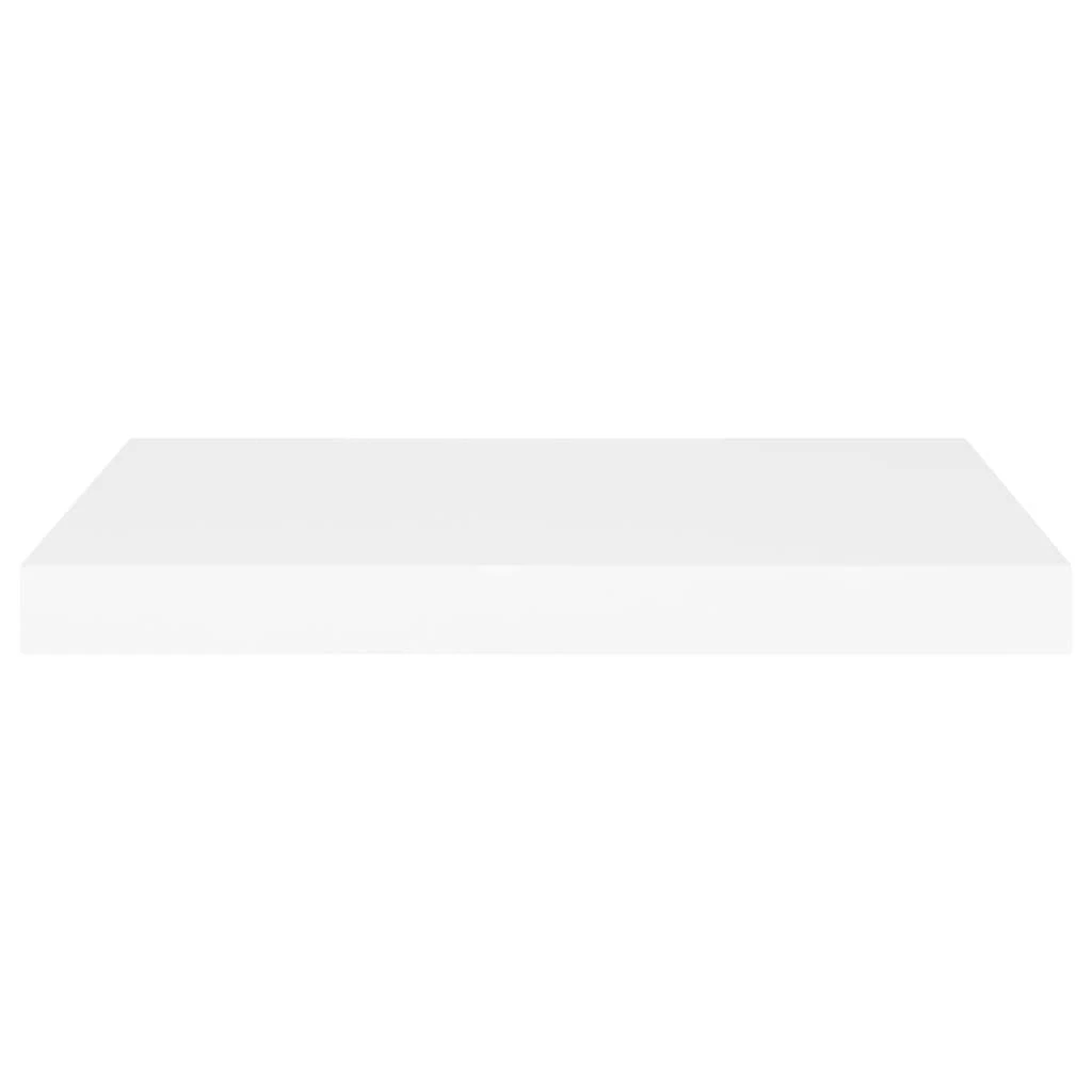 Pakabinamos lentynos, 4vnt., baltos, 60x23,5x3,8cm, MDF