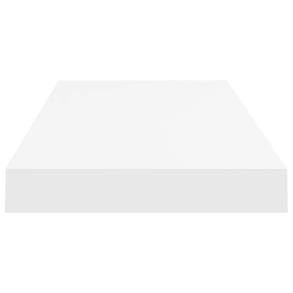 Pakabinamos lentynos, 4vnt., baltos, 60x23,5x3,8cm, MDF