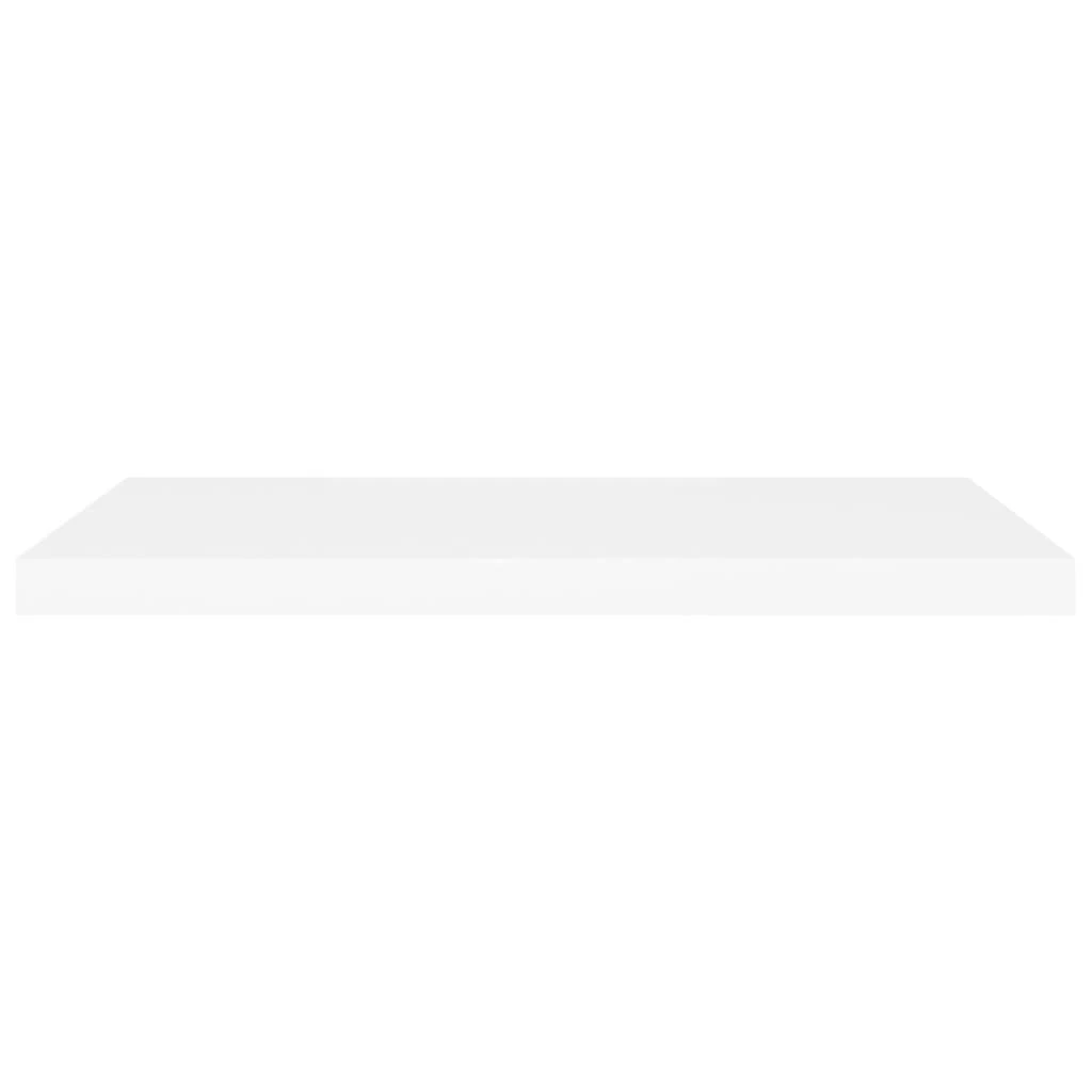 Pakabinamos lentynos, 4vnt., baltos, 80x23,5x3,8cm, MDF