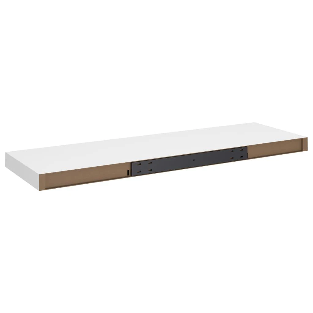 Pakabinamos lentynos, 4vnt., baltos, 80x23,5x3,8cm, MDF