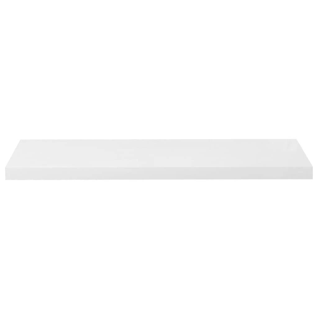 Pakabinamos lentynos, 4vnt., baltos, 90x23,5x3,8cm, MDF
