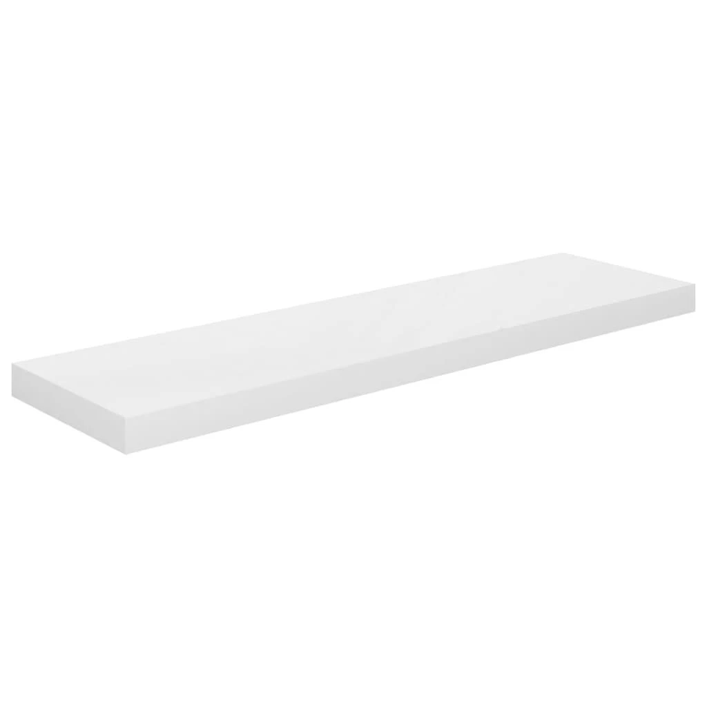 Pakabinamos lentynos, 4vnt., baltos, 90x23,5x3,8cm, MDF
