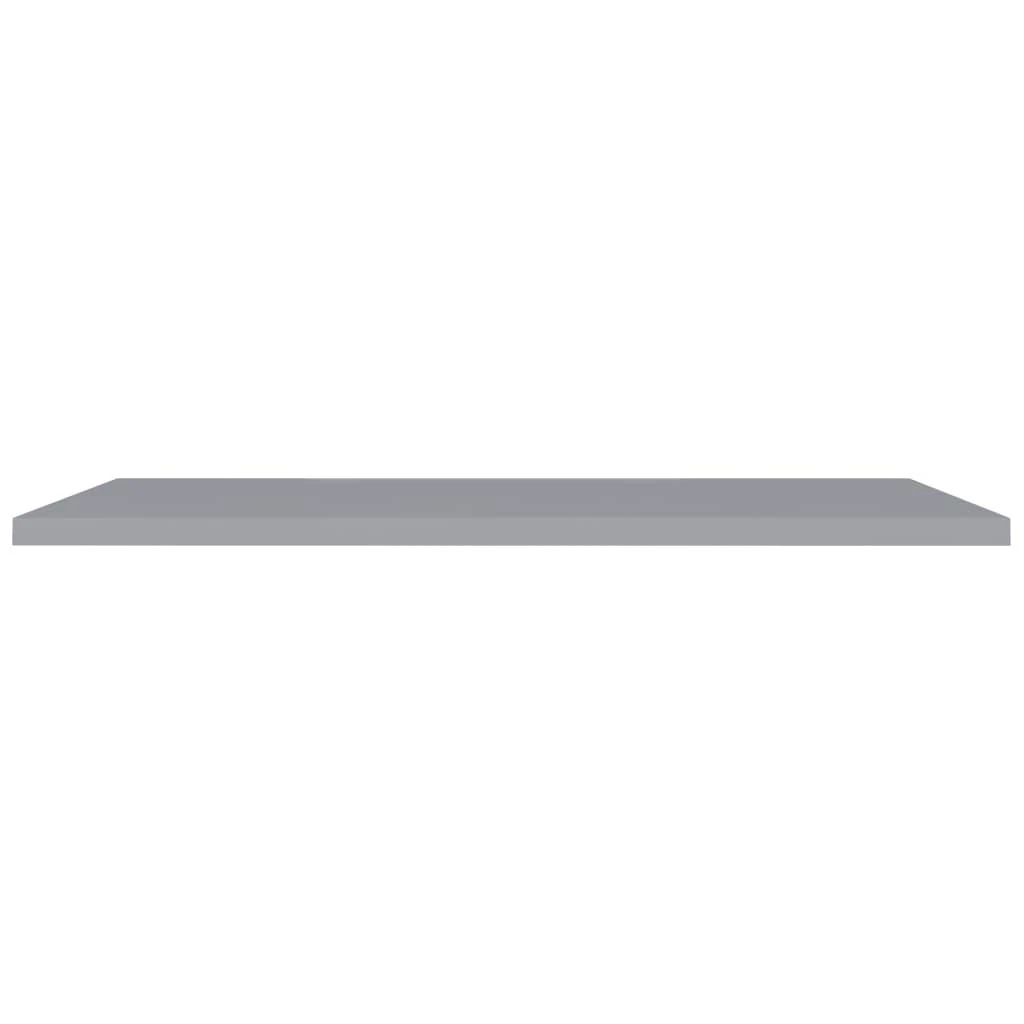 Pakabinamos lentynos, 4vnt., pilkos, 120x23,5x3,8cm, MDF
