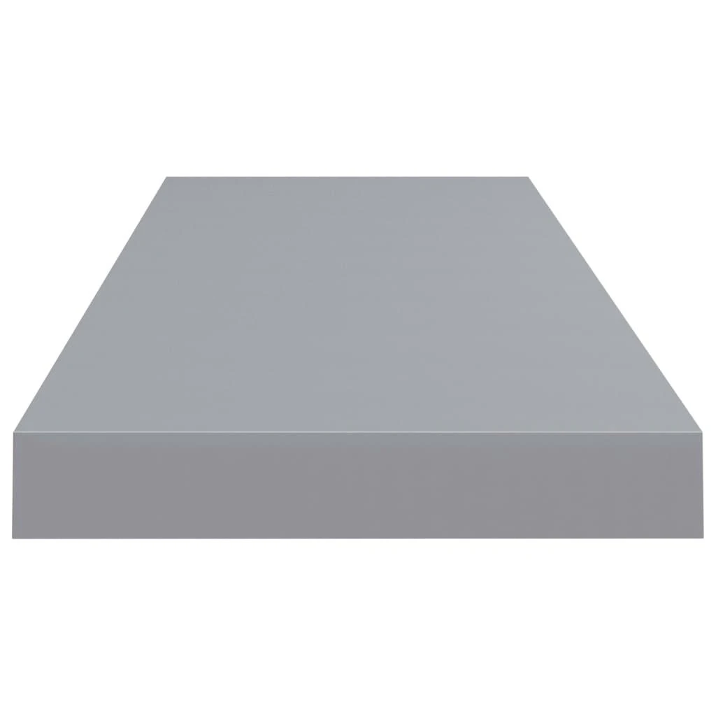 Pakabinamos lentynos, 4vnt., pilkos, 80x23,5x3,8cm, MDF