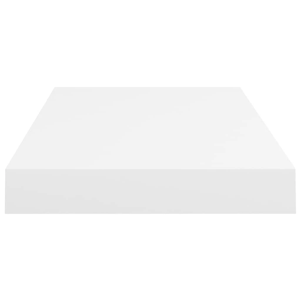 Pakabinamos sieninės lentynos, 2vnt., baltos, 50x23x3,8cm, MDF