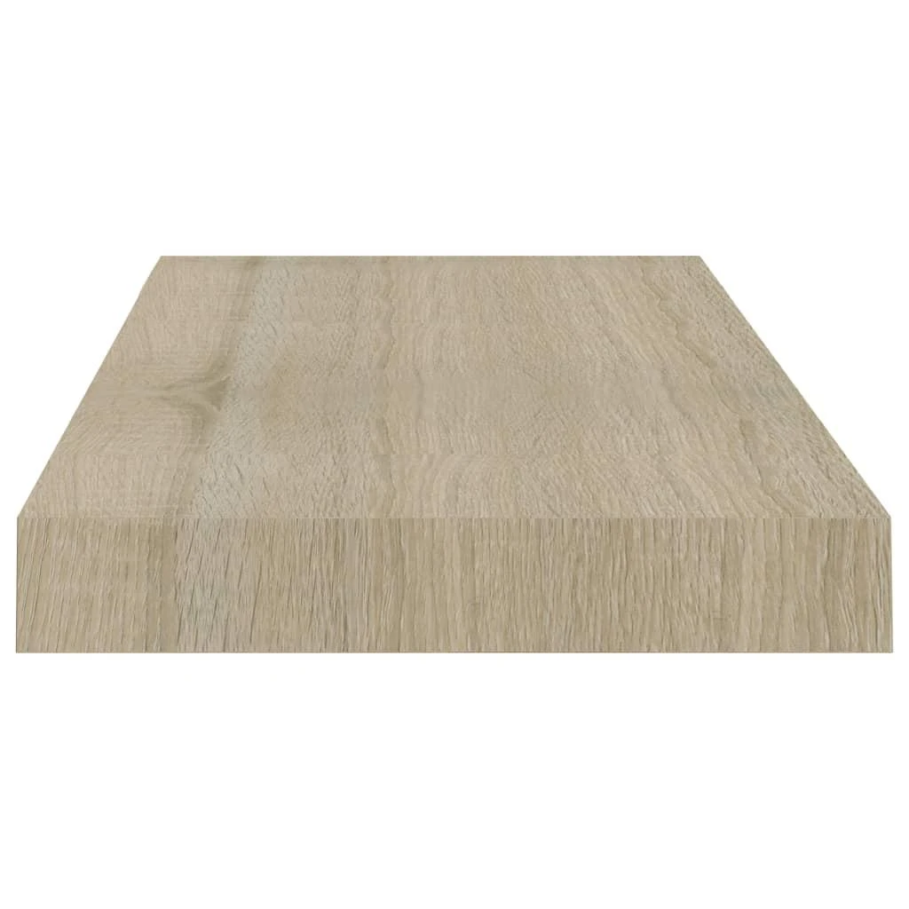 Pakabinamos sieninės lentynos, 4vnt., ąžuolo, 50x23x3,8cm, MDF