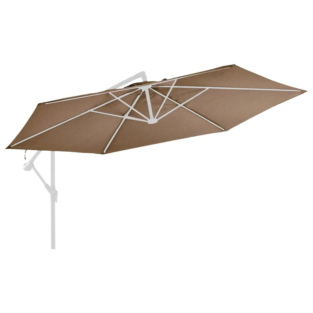 Pakaitinis audinys gembiniam skėčiui, taupe spalvos, 350cm