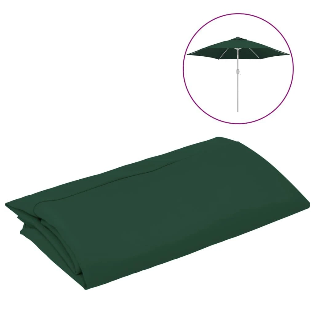 Pakaitinis audinys lauko skėčiui nuo saulės, žalias, 300cm