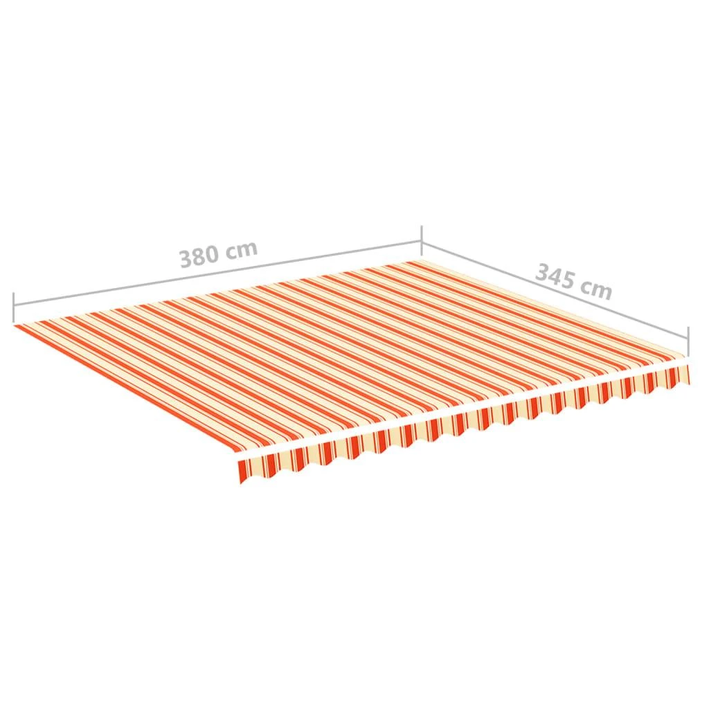 Pakaitinis audinys markizei, geltona ir oranžinė, 4x3,5m