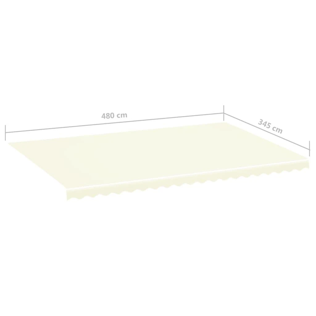 Pakaitinis audinys markizei, kreminės spalvos, 5x3,5m