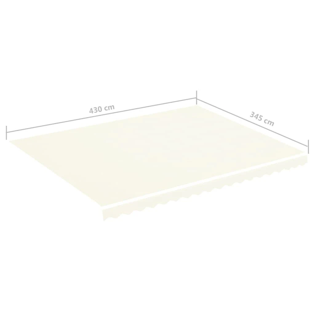 Pakaitinis audinys markizei, kreminės spalvos, 4,5x3,5m