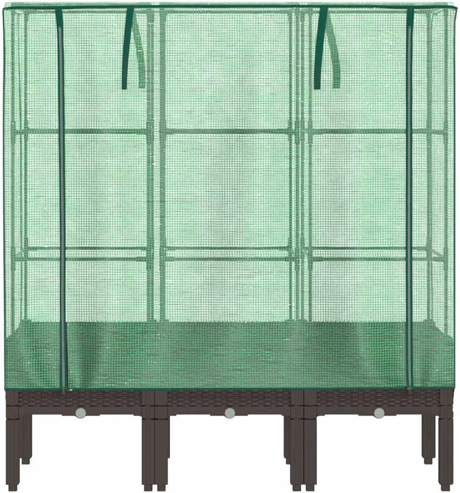 Pakelta lysvė su šiltnamio dangčiu, 120x40x140cm