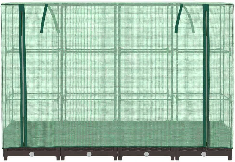 Pakelta lysvė su šiltnamio dangčiu, 160x40x123cm