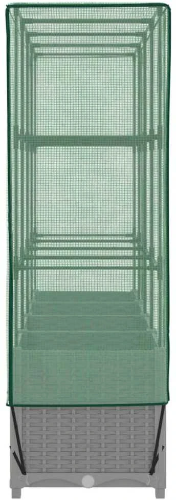 Pakelta lysvė su šiltnamio dangčiu, 160x40x138cm