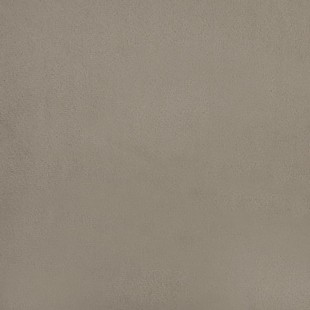Pakoja, šviesiai pilkos spalvos, 45x29,5x35cm, aksomas