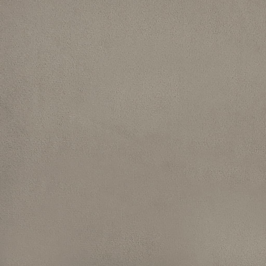 Pakoja, šviesiai pilkos spalvos, 45x29,5x35cm, aksomas