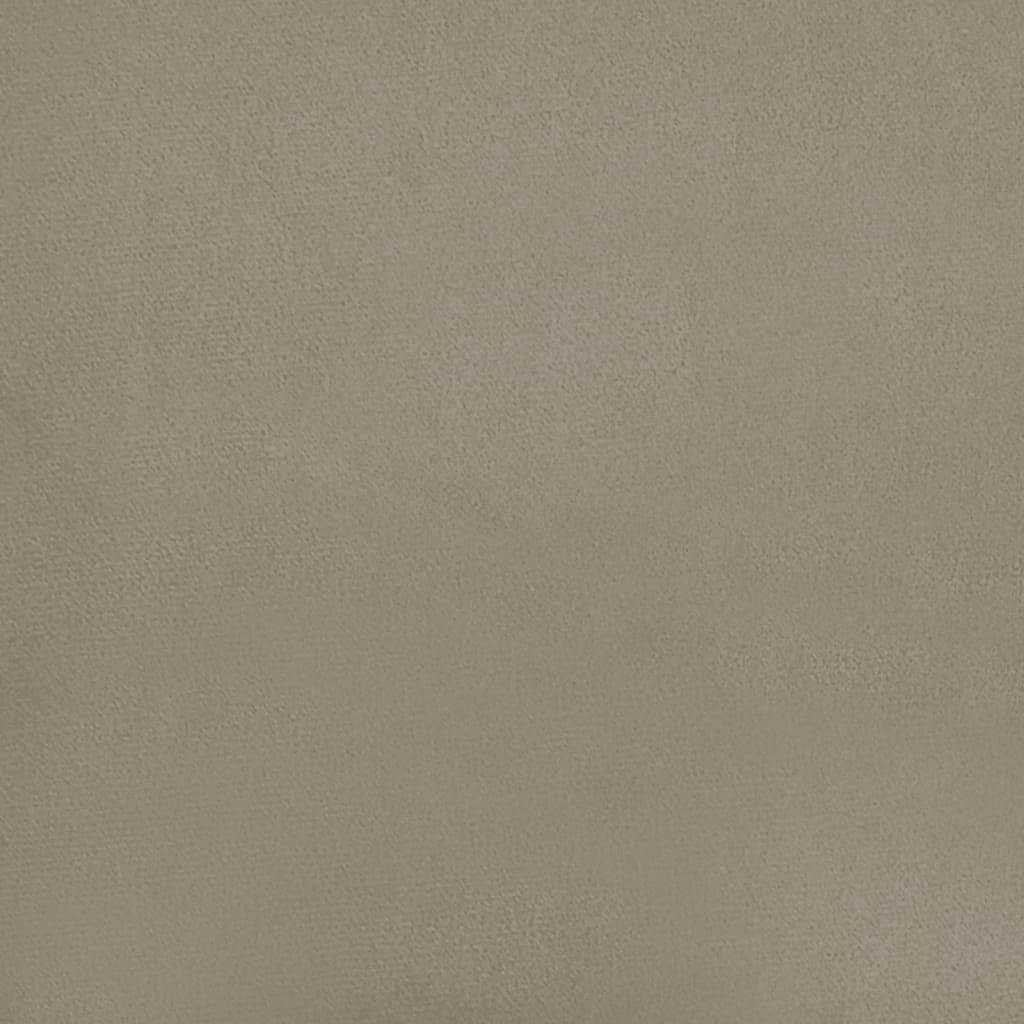 Pakoja, šviesiai pilkos spalvos, 45x29,5x35cm, aksomas