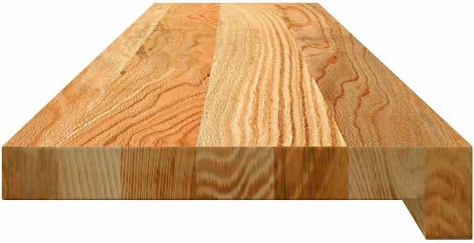 Palangės, 2 vnt, šviesiai rudos, 100x20x2 cm, ąžuolo medienos