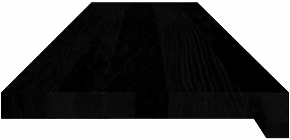 Palangės, 2 vnt, rudai juodos, 110x30x2 cm, ąžuolo medienos