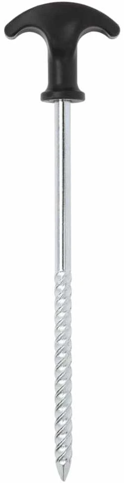 Palapinės kaiščiai, 12vnt., 20cm, skersmuo 7mm, plienas