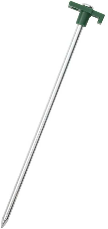 Palapinės kaiščiai, 12vnt., 25cm, skersmuo 7mm, plienas ir PP