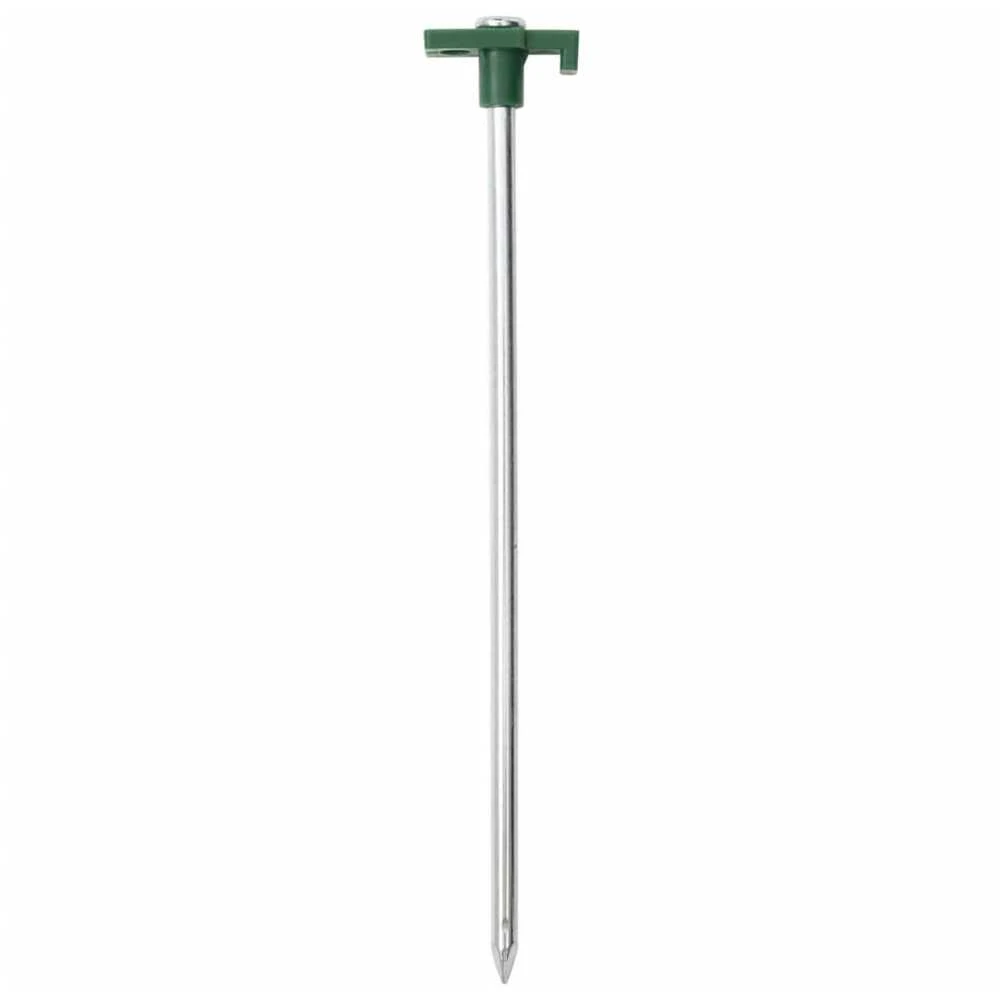 Palapinės kaiščiai, 12vnt., 25cm, skersmuo 7mm, plienas ir PP
