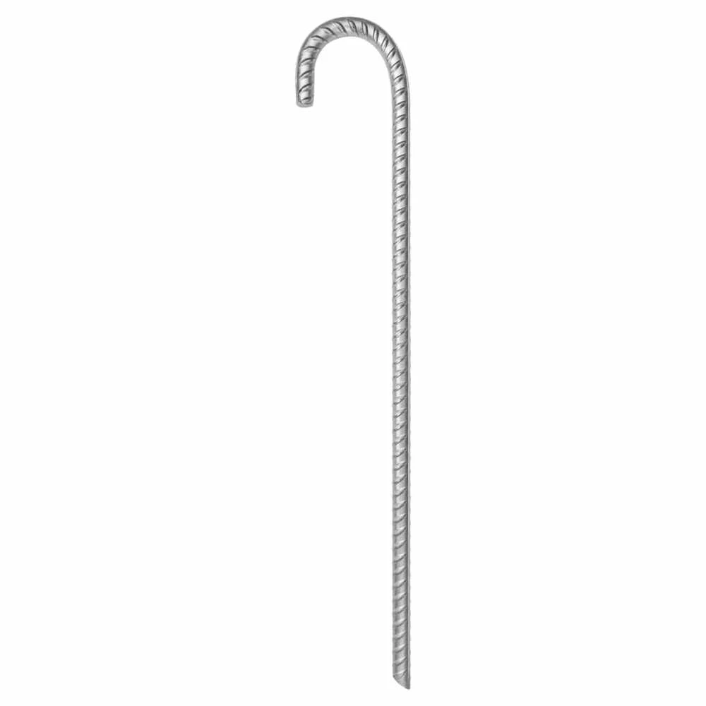 Palapinės kaiščiai, 12vnt., 41,5cm, skersmuo 12mm, plienas