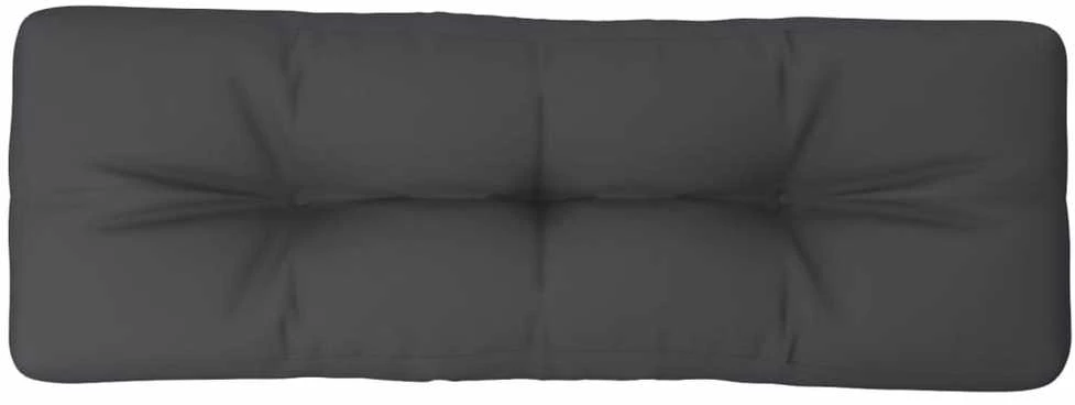 Paletės pagalvėlė, antracito spalvos, 120x40x12cm, audinys