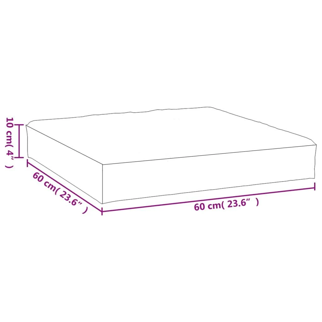 Paletės pagalvėlė, rožinė, 60x60x8cm, oksfordo audinys