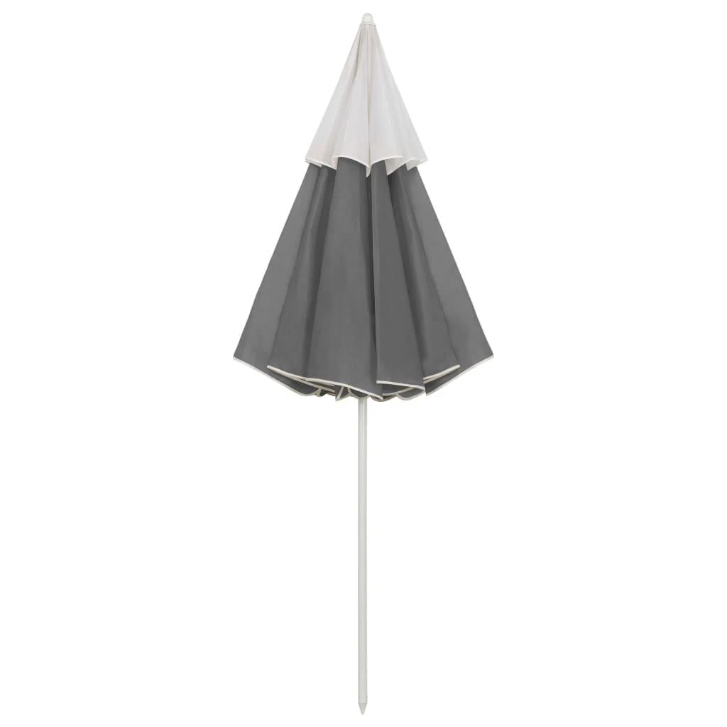 Paplūdimio skėtis nuo saulės, antracito spalvos, 300cm