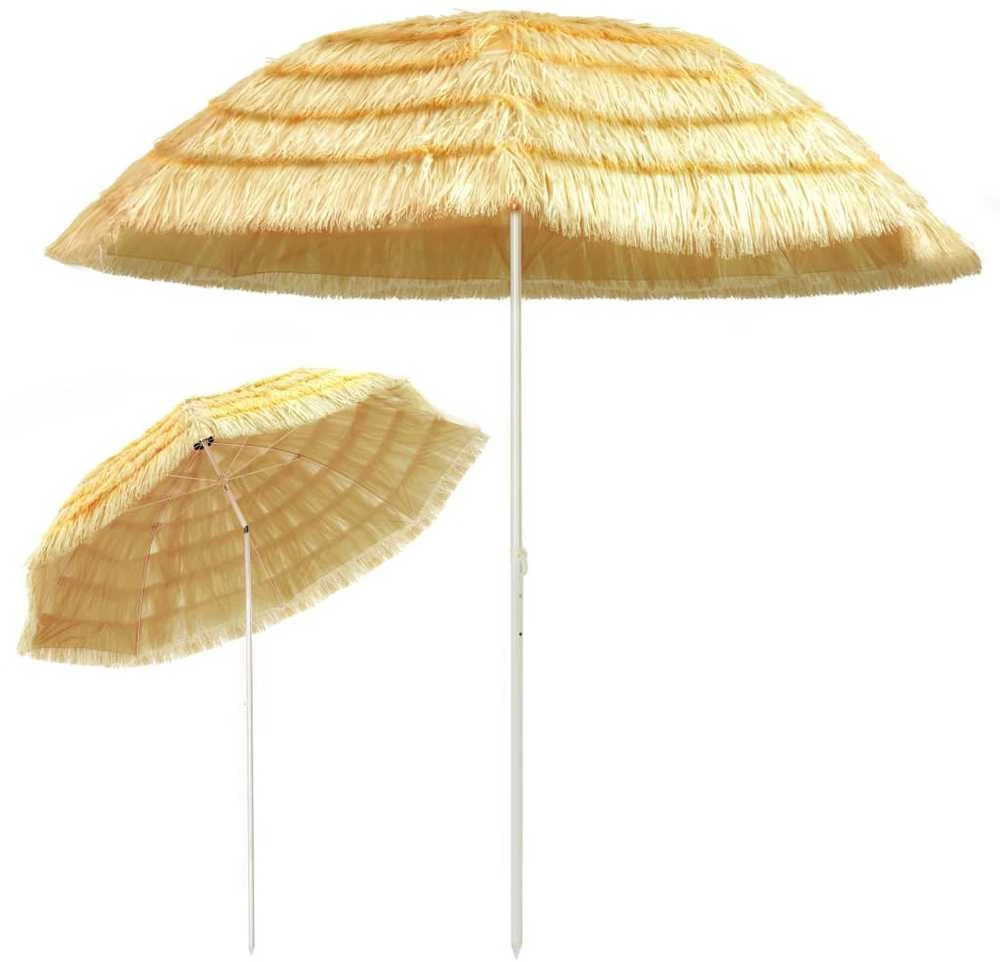 Paplūdimio skėtis, natūralus, 300cm, havajietiško stiliaus