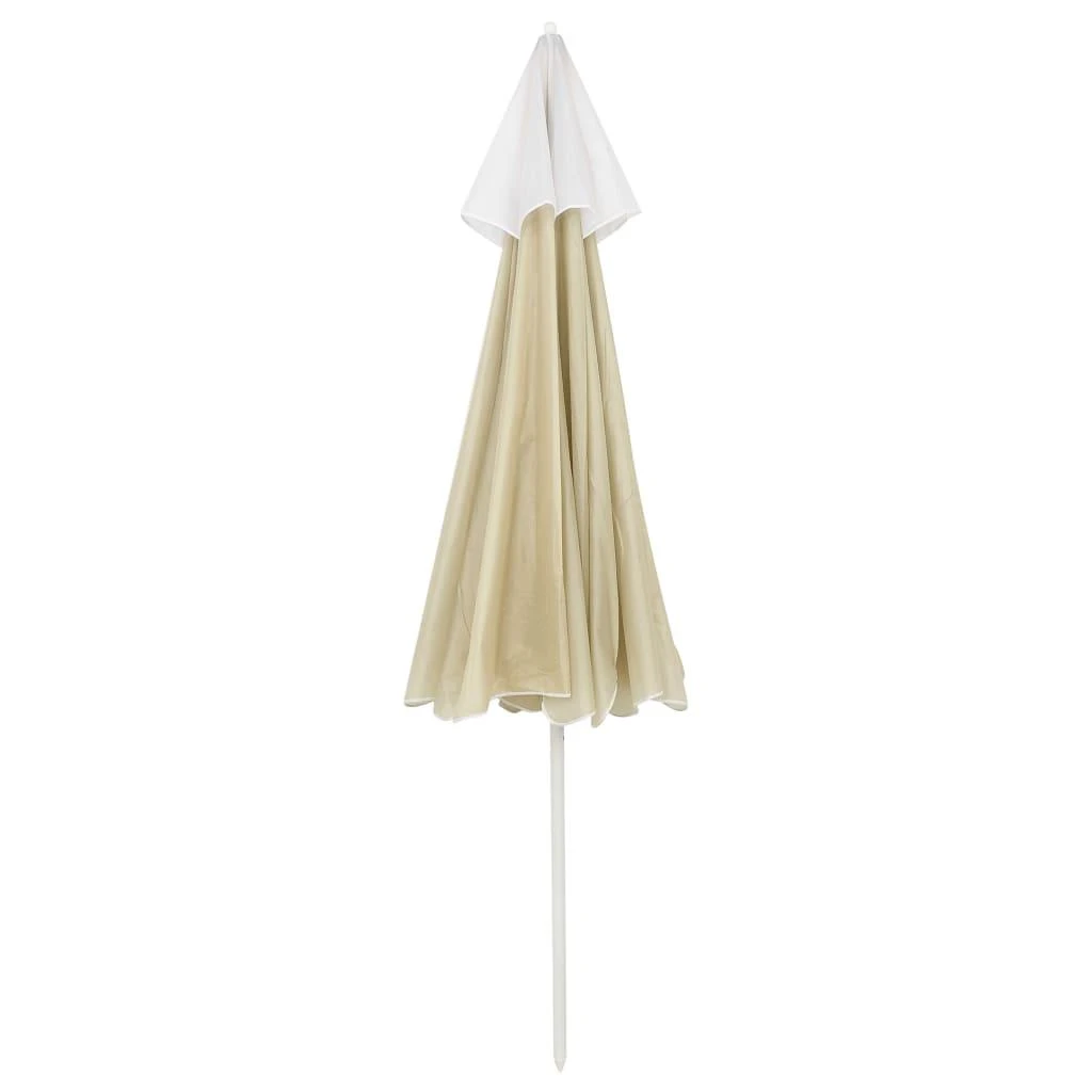 Paplūdimio skėtis, smėlio geltonos spalvos, 240cm